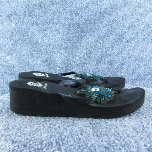 Yellowbox Women's  Flip Flop Black Synthetic Size 9M Gently Used 2025 - Picture 3 of 6